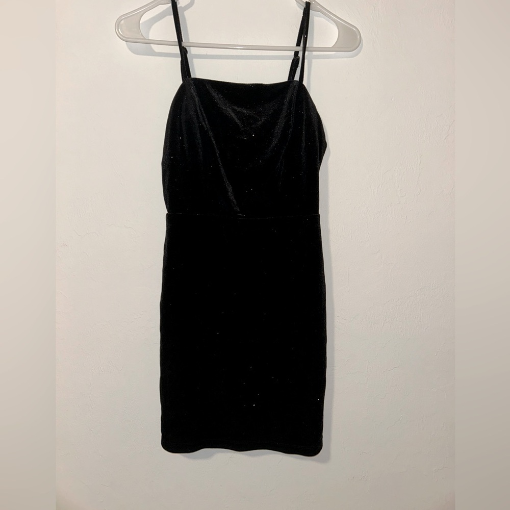 Black sparkly bodycon dress